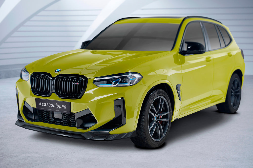 CSR Frontspoiler | Cup-Spoilerlippe mit ABE für BMW X3 (F97) CSL678-S Strukturiert schwarz matt (keine Lackierung erforderlich)