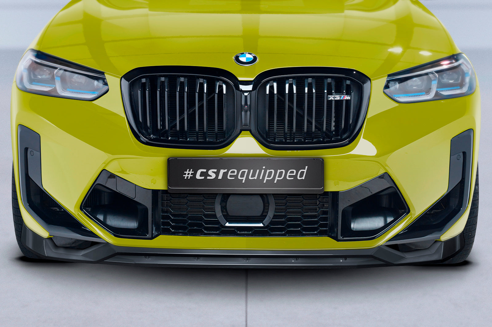 CSR Frontspoiler | Cup-Spoilerlippe mit ABE für BMW X3 (F97) CSL678-S Strukturiert schwarz matt (keine Lackierung erforderlich)