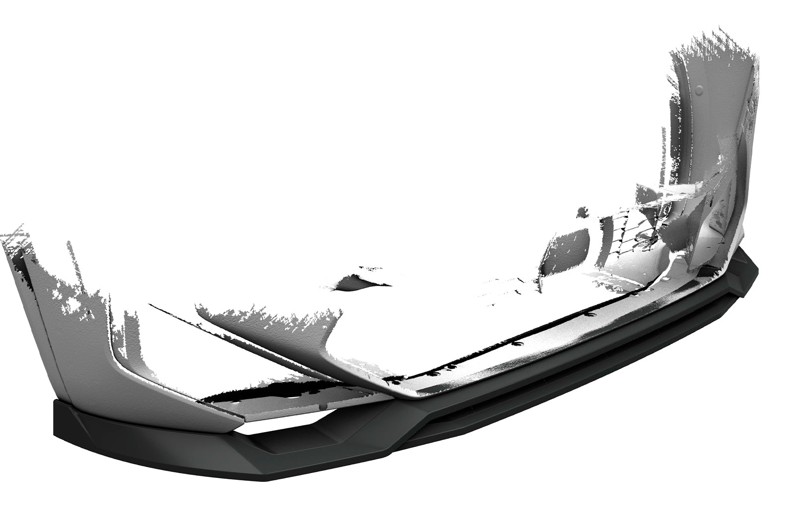 CSR Frontspoiler | Cup-Spoilerlippe mit ABE für BMW X3 (F97) CSL678-S Strukturiert schwarz matt (keine Lackierung erforderlich)