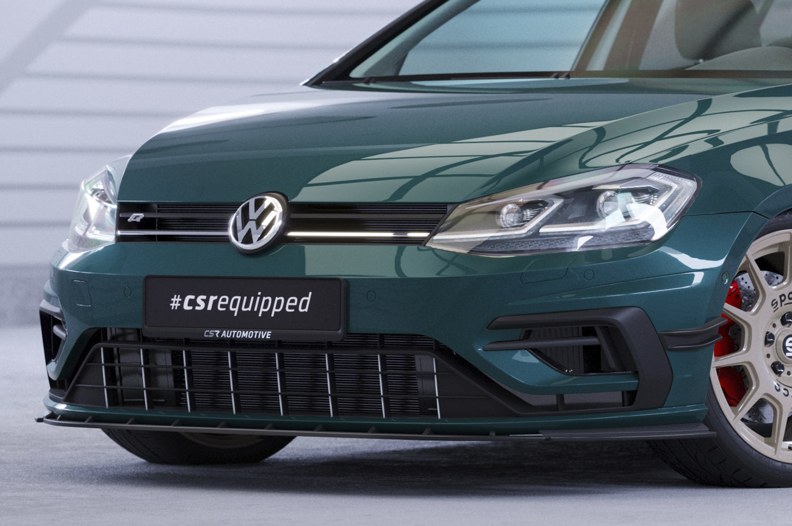 CSR Frontspoiler | Cup-Spoilerlippe mit ABE für VW Golf 7 R / R-Line CSL679