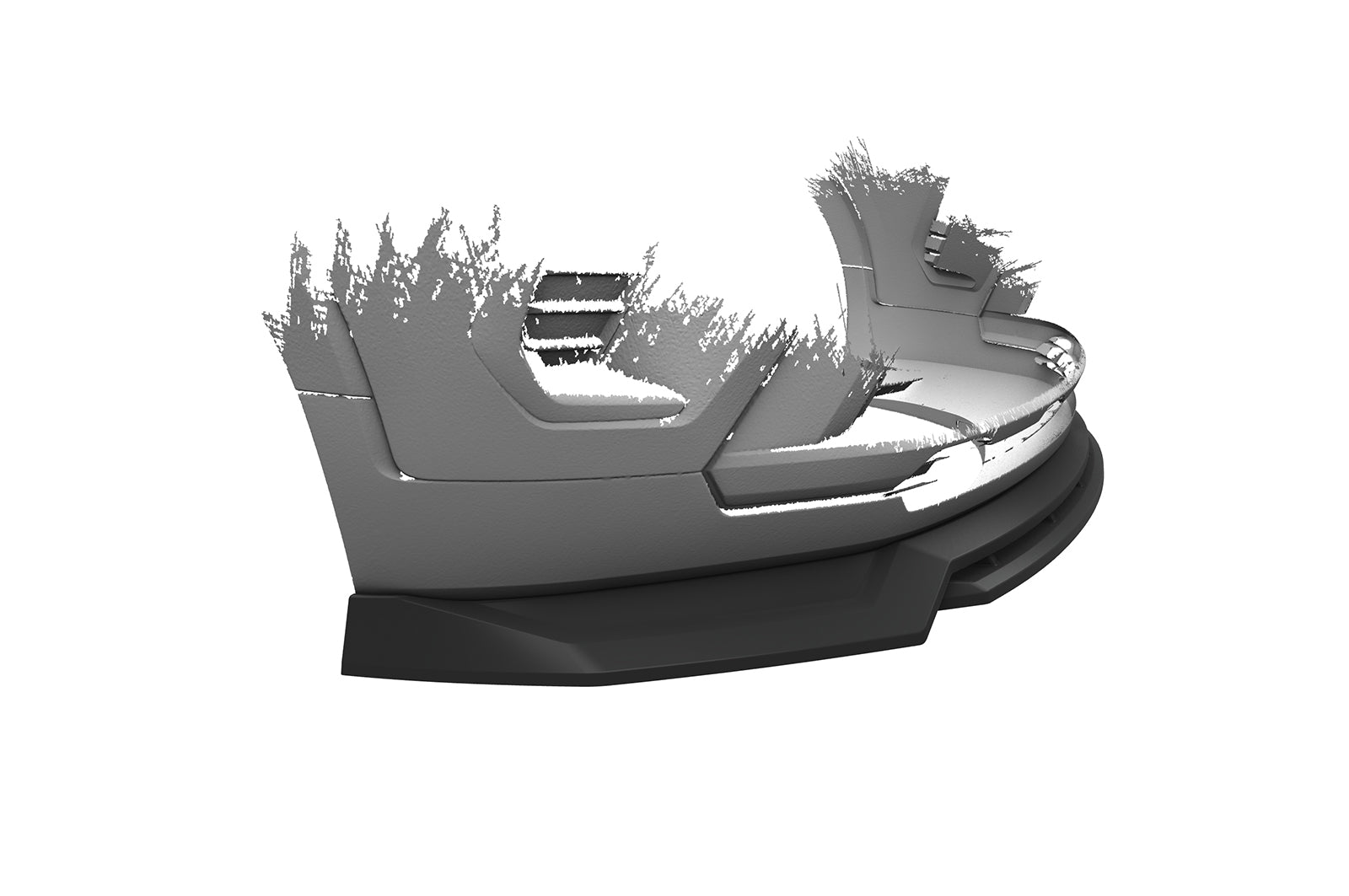 CSR Frontspoiler | Cup-Spoilerlippe mit ABE für Opel Crossland CSL683-G Glossy schwarz Hochglanz (keine Lackierung erforderlich)