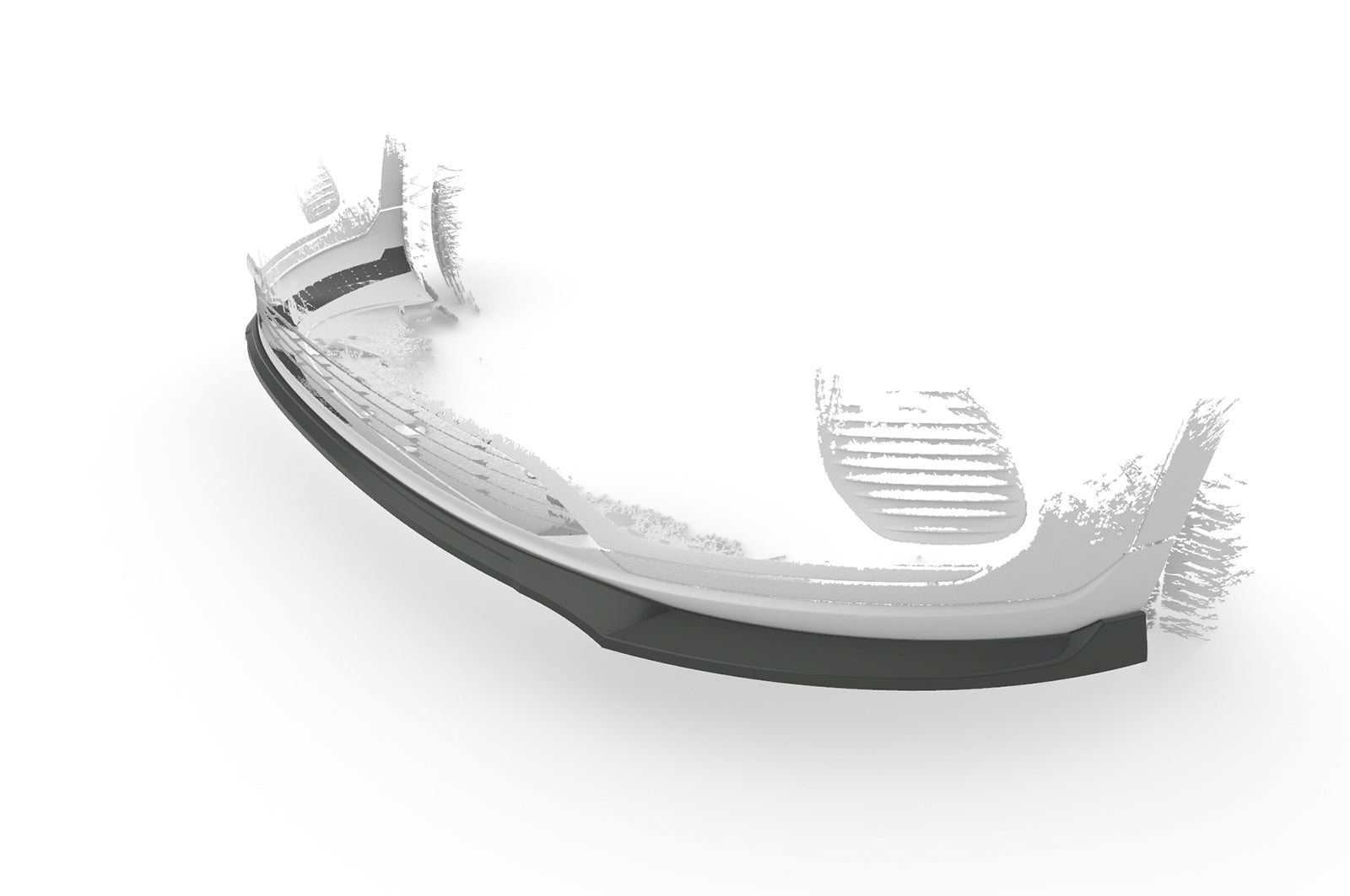 CSR Frontspoiler | Cup-Spoilerlippe mit ABE für Mercedes-Benz EQA (H243) CSL686-C Carbon Look Hochglanz (keine Lackierung erforderlich)