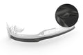 CSR Frontspoiler | Cup-Spoilerlippe mit ABE für Mercedes-Benz EQA (H243) CSL686-C Carbon Look Hochglanz (keine Lackierung erforderlich)