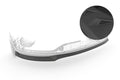 CSR Frontspoiler | Cup-Spoilerlippe mit ABE für Mercedes-Benz EQA (H243) CSL686-L Unlackiert roh (Lackierung erforderlich)