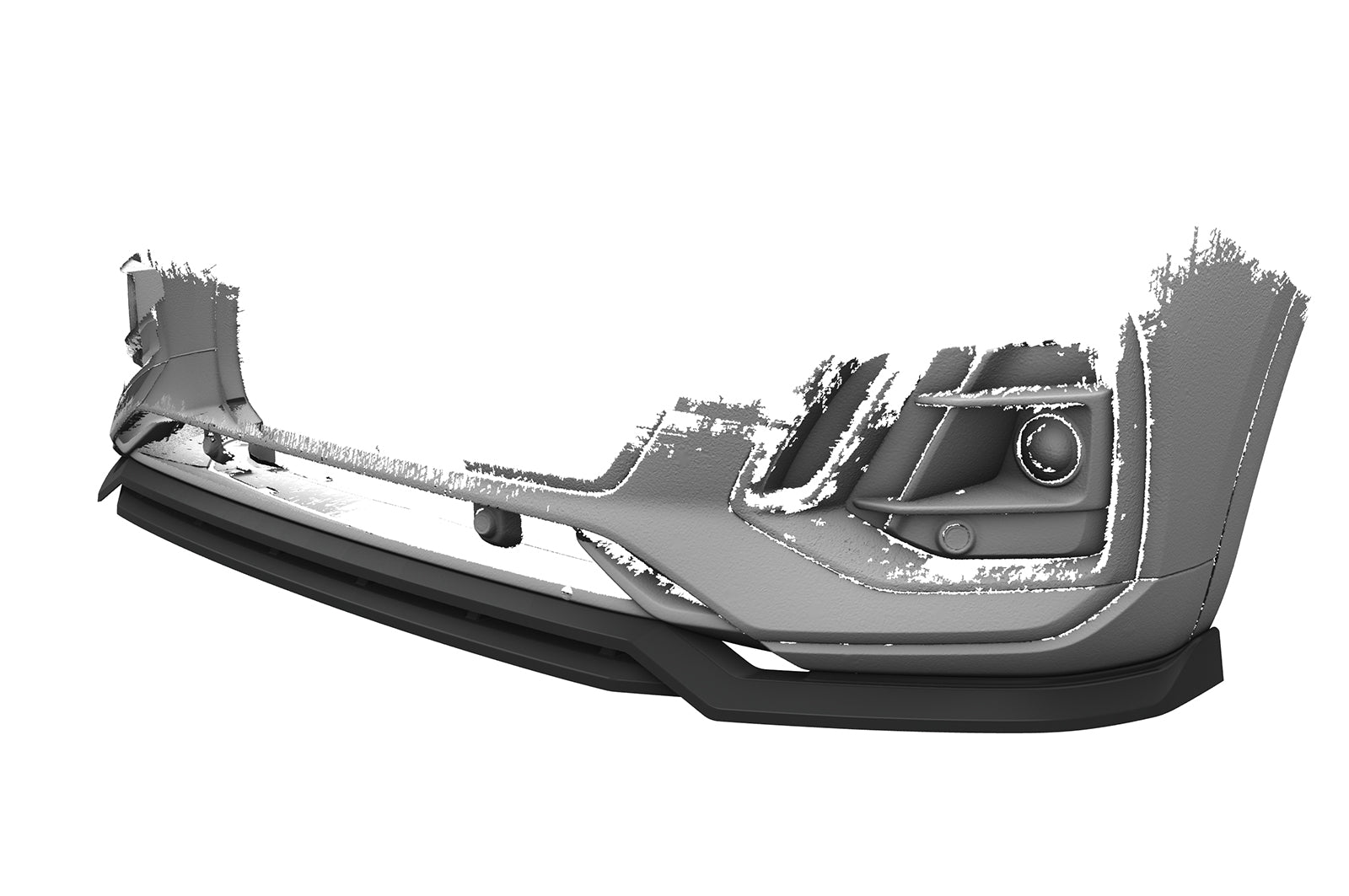 CSR Frontspoiler | Cup-Spoilerlippe mit ABE für Audi Q5 (FY/FYT) S-Line / SQ5 (FY) CSL689-S Strukturiert schwarz matt (keine Lackierung erforderlich)