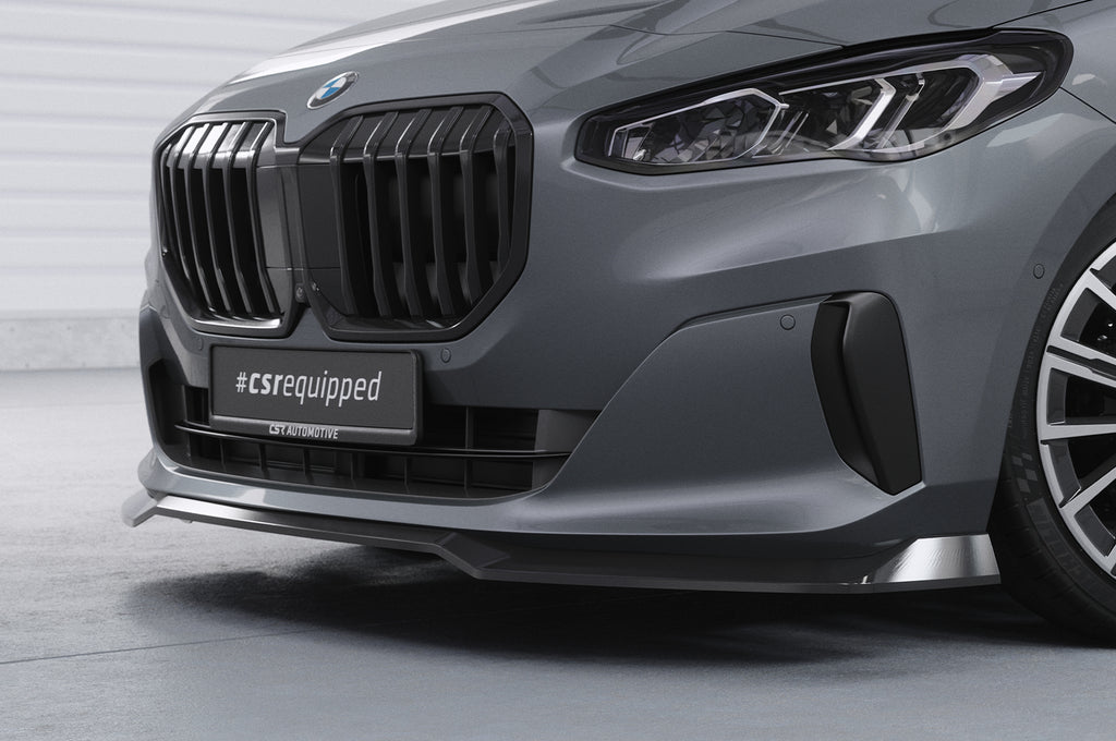 CSR Frontspoiler | Cup-Spoilerlippe mit ABE für BMW 2er (U06) Active Tourer CSL690-L Unlackiert roh (Lackierung erforderlich)
