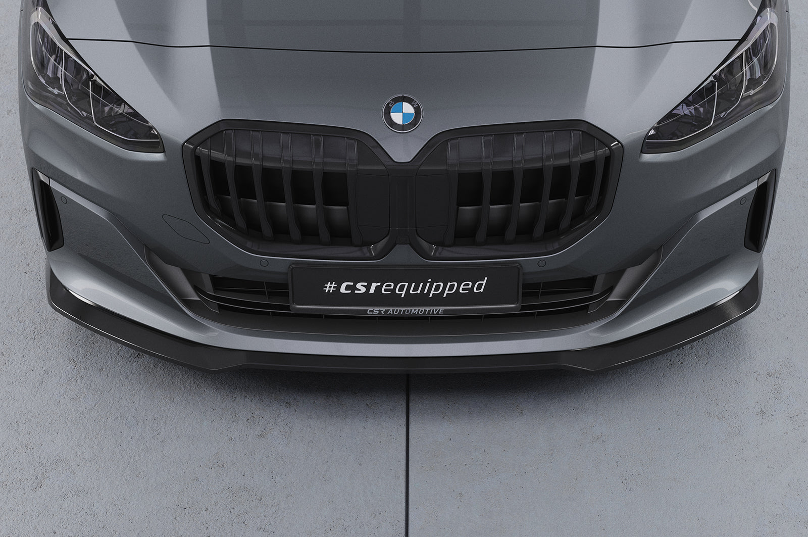 CSR Frontspoiler | Cup-Spoilerlippe mit ABE für BMW 2er (U06) Active Tourer CSL690-L Unlackiert roh (Lackierung erforderlich)
