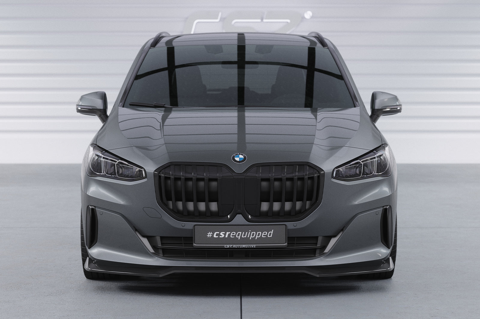CSR Frontspoiler | Cup-Spoilerlippe mit ABE für BMW 2er (U06) Active Tourer CSL690-L Unlackiert roh (Lackierung erforderlich)