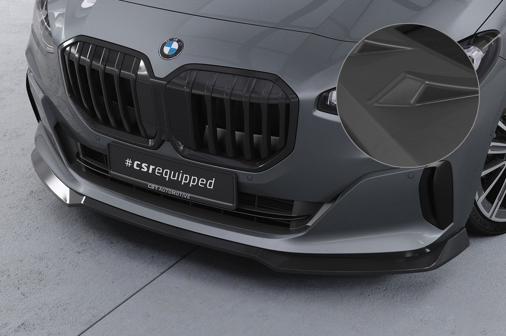 CSR Frontspoiler | Cup-Spoilerlippe mit ABE für BMW 2er (U06) Active Tourer CSL690-L Unlackiert roh (Lackierung erforderlich)