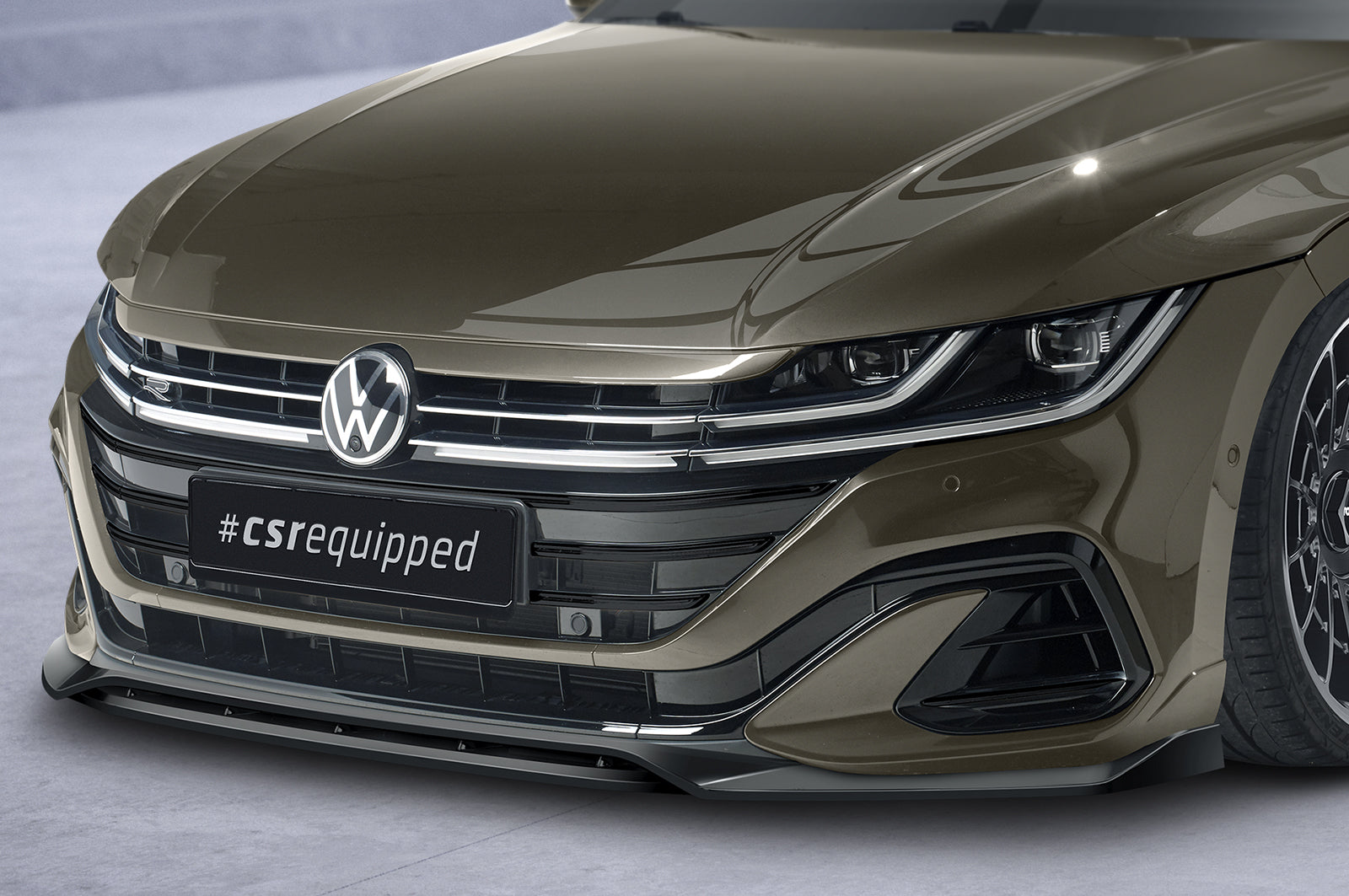 CSR Frontspoiler | Cup-Spoilerlippe mit ABE für VW Arteon CSL692-C Carbon Look Hochglanz (keine Lackierung erforderlich)