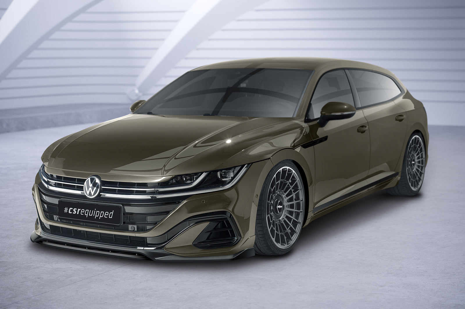 CSR Frontspoiler | Cup-Spoilerlippe mit ABE für VW Arteon CSL692-G Glossy schwarz Hochglanz (keine Lackierung erforderlich)