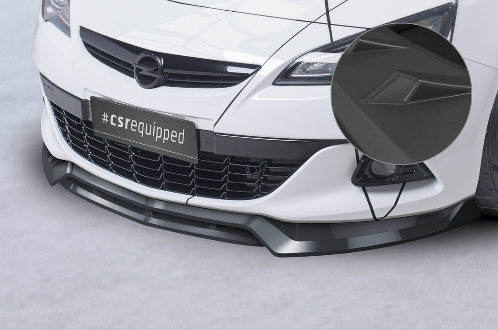 CSR Frontspoiler | Cup-Spoilerlippe mit ABE für Opel Astra J GTC CSL695-L Unlackiert roh (Lackierung erforderlich)