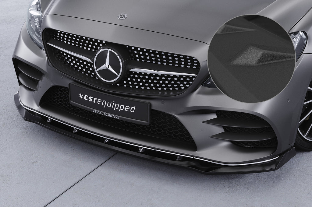 CSR Frontspoiler | Cup-Spoilerlippe mit ABE für Mercedes-Benz C-Klasse W205 AMG-Line CSL696-S Strukturiert schwarz matt (keine Lackierung erforderlich)