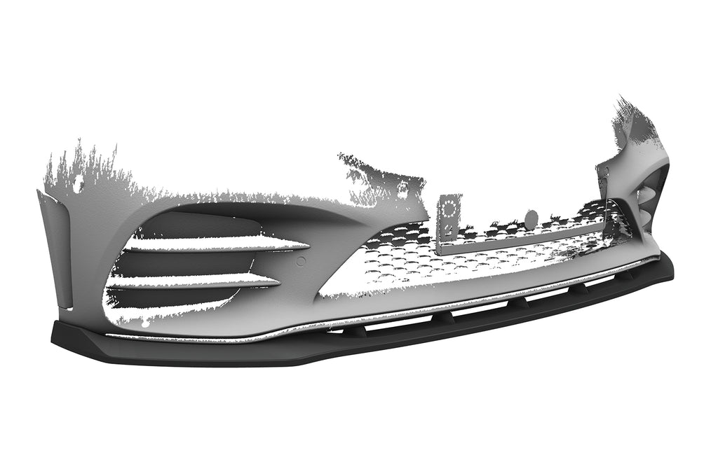 CSR Frontspoiler | Cup-Spoilerlippe mit ABE für Mercedes-Benz C-Klasse W205 AMG-Line CSL696-C Carbon Look Hochglanz (keine Lackierung erforderlich)