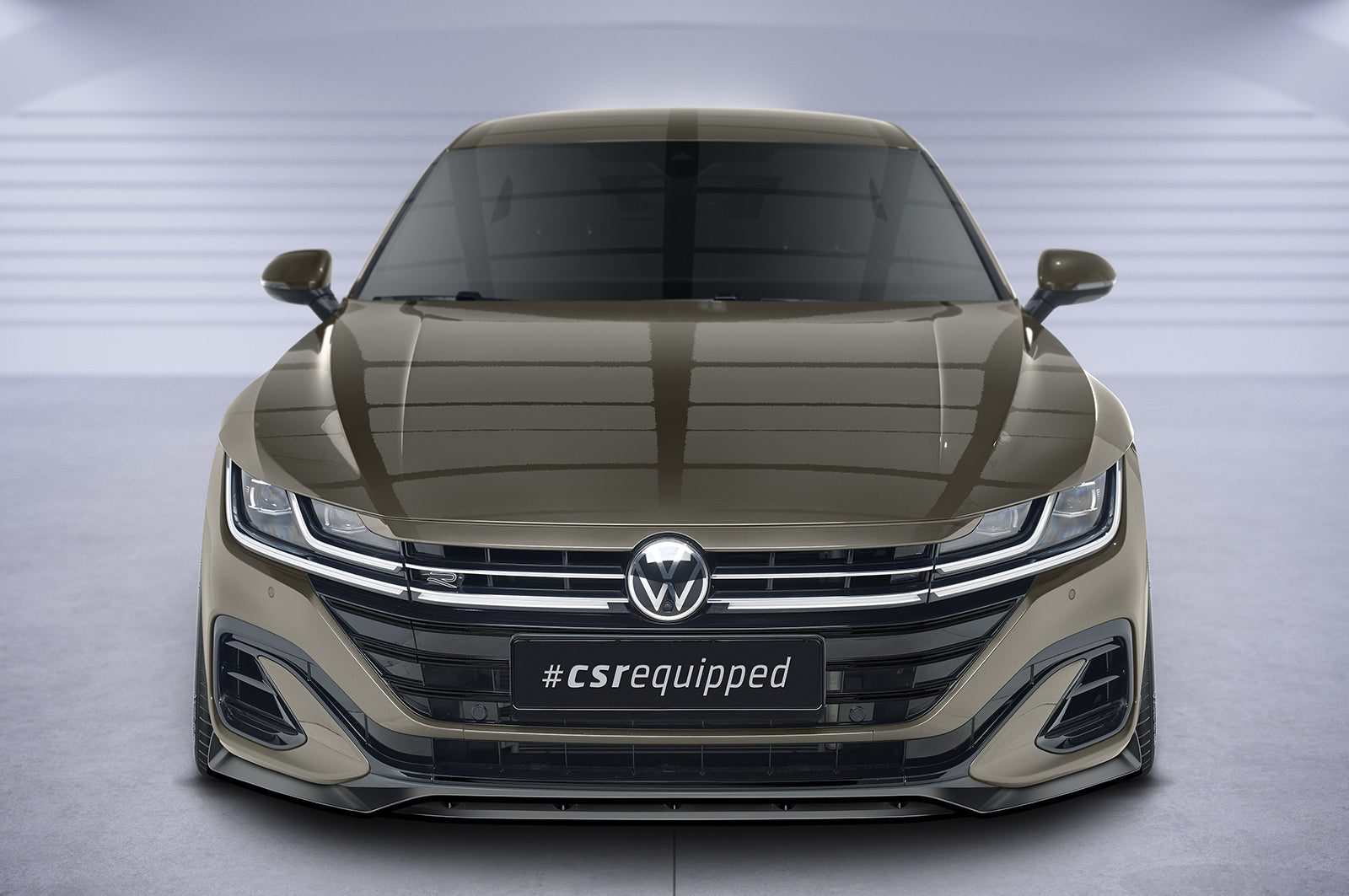 CSR Frontspoiler | Cup-Spoilerlippe mit ABE für VW Arteon R-Line CSL697-L Unlackiert roh (Lackierung erforderlich)