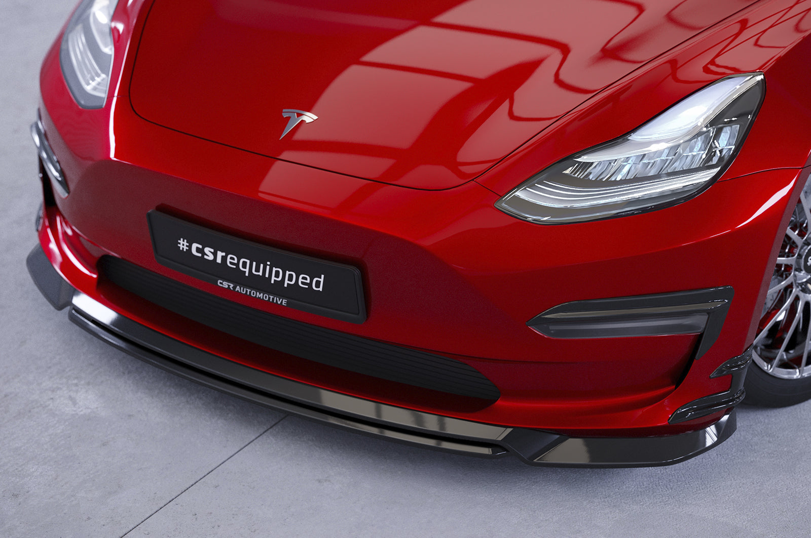 CSR Frontspoiler | Cup-Spoilerlippe mit ABE für Tesla Model 3 CSL701