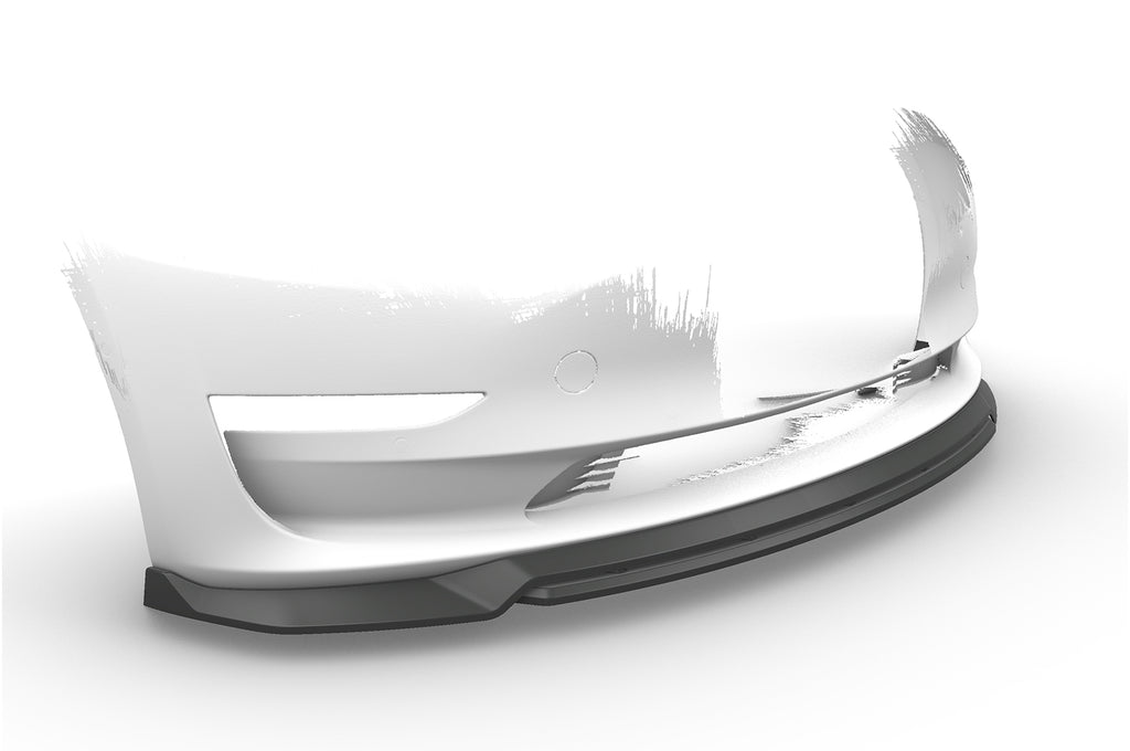 CSR Frontspoiler | Cup-Spoilerlippe mit ABE für Tesla Model 3 CSL702-G Glossy schwarz Hochglanz (keine Lackierung erforderlich)