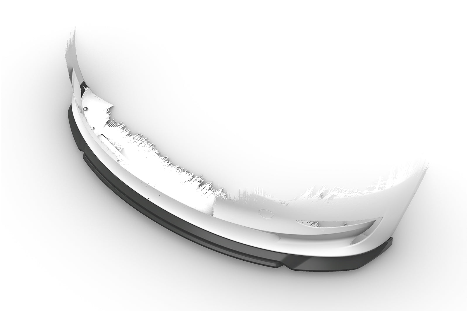 CSR Frontspoiler | Cup-Spoilerlippe mit ABE für Tesla Model 3 CSL702-S Strukturiert schwarz matt (keine Lackierung erforderlich)