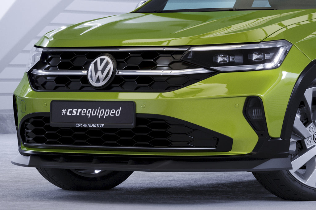 CSR Frontspoiler | Cup-Spoilerlippe mit ABE für VW Taigo (Typ CS) CSL703-L Unlackiert roh (Lackierung erforderlich)