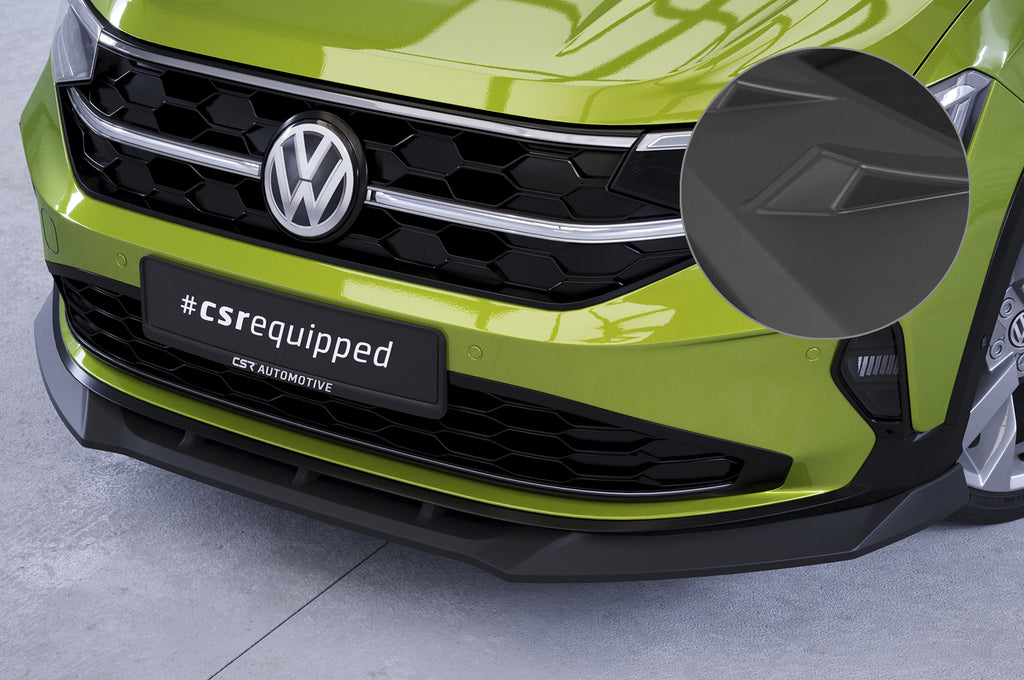 CSR Frontspoiler | Cup-Spoilerlippe mit ABE für VW Taigo (Typ CS) CSL703-L Unlackiert roh (Lackierung erforderlich)