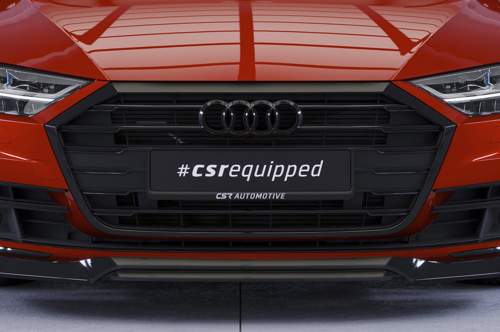 CSR Frontspoiler | Cup-Spoilerlippe mit ABE für Audi A8 (D5) CSL706-C Carbon Look Hochglanz (keine Lackierung erforderlich)