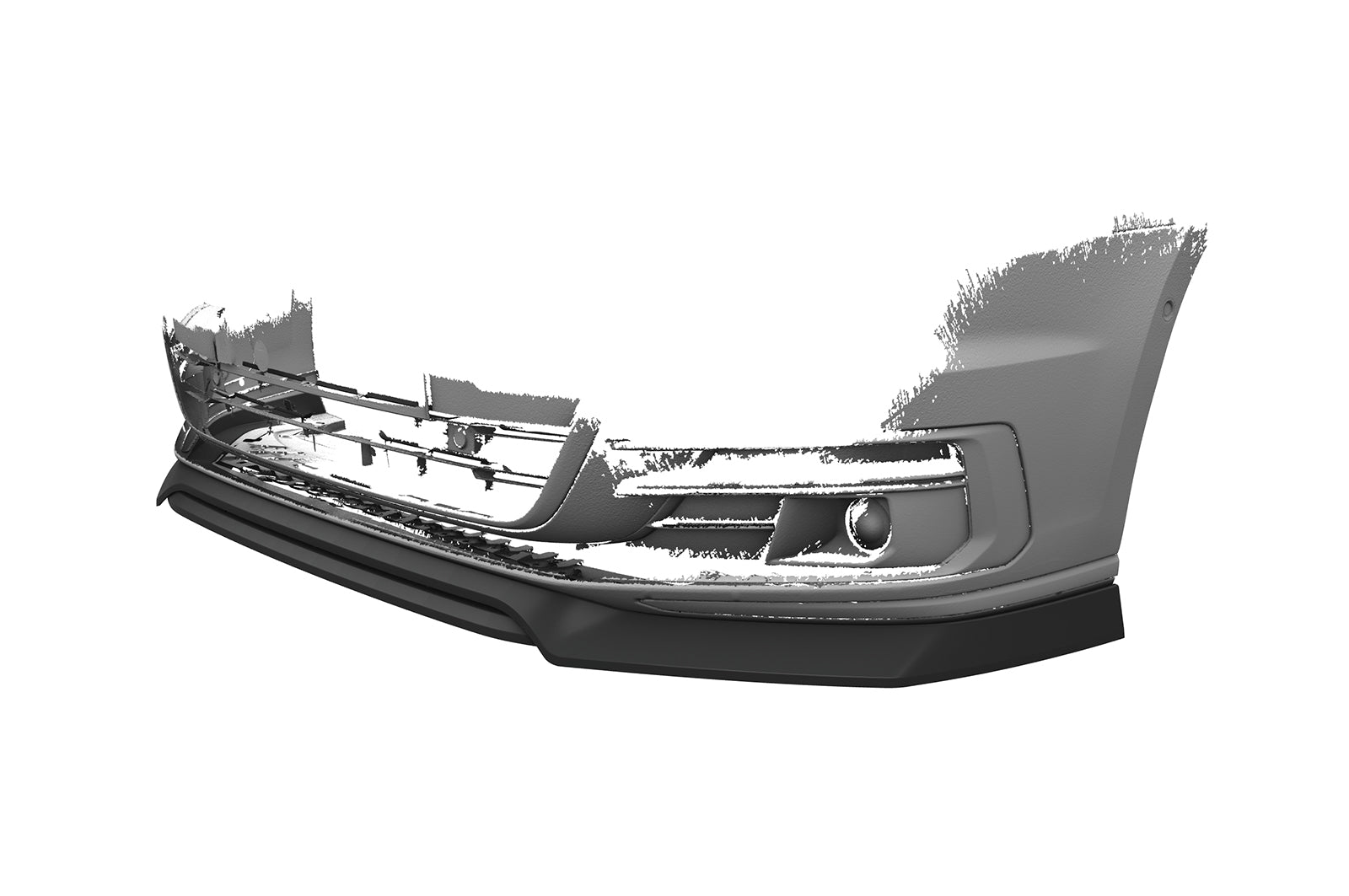 CSR Frontspoiler | Cup-Spoilerlippe mit ABE für Audi A8 (D5) CSL706-S Strukturiert schwarz matt (keine Lackierung erforderlich)