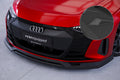 CSR Frontspoiler | Cup-Spoilerlippe mit ABE für Audi e-tron GT CSL707-S Strukturiert schwarz matt (keine Lackierung erforderlich)