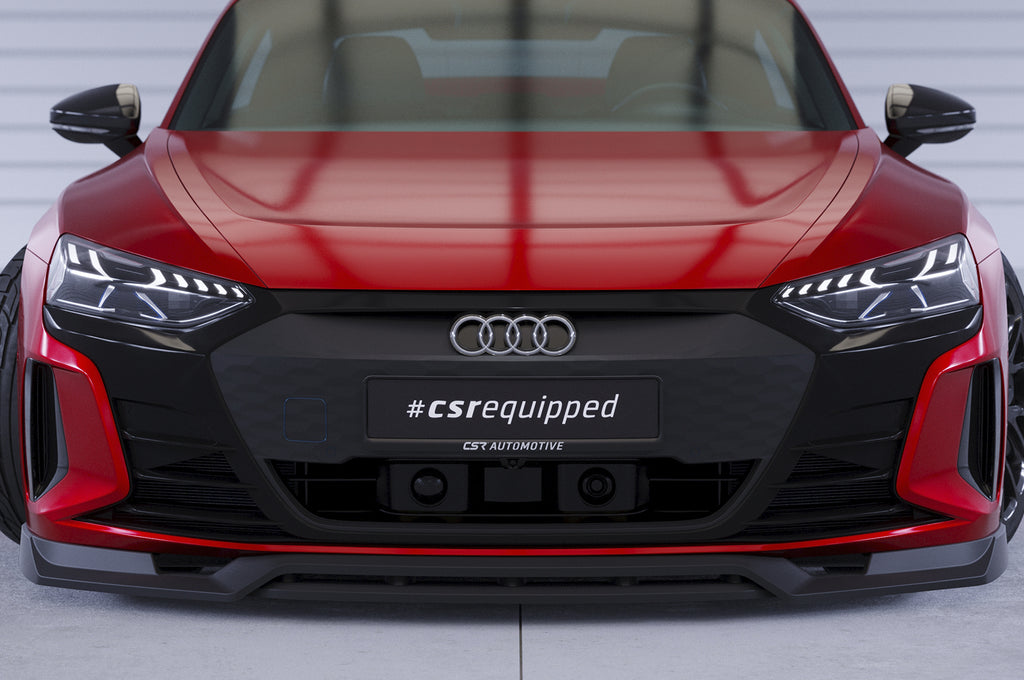 CSR Frontspoiler | Cup-Spoilerlippe mit ABE für Audi e-tron GT CSL707-S Strukturiert schwarz matt (keine Lackierung erforderlich)