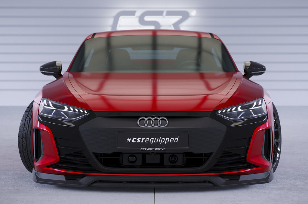 CSR Frontspoiler | Cup-Spoilerlippe mit ABE für Audi e-tron GT CSL707-S Strukturiert schwarz matt (keine Lackierung erforderlich)