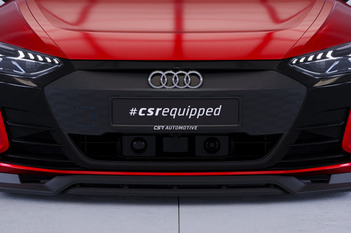 CSR Frontspoiler | Cup-Spoilerlippe mit ABE für Audi e-tron GT CSL708-C Carbon Look Hochglanz (keine Lackierung erforderlich)