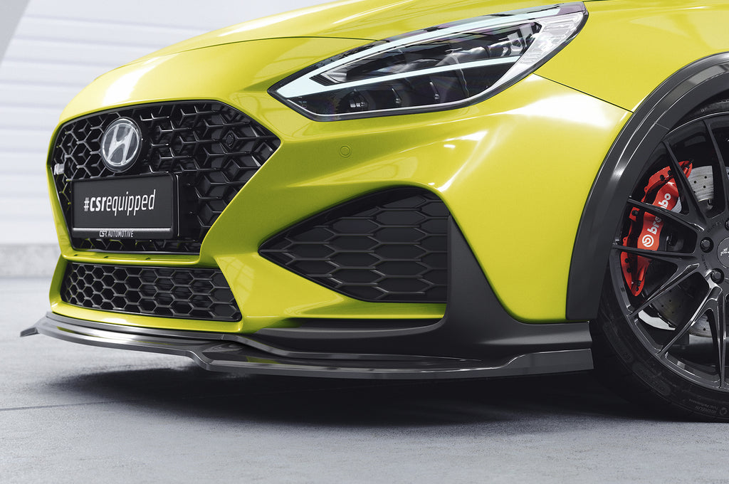 CSR Frontspoiler | Cup-Spoilerlippe mit ABE für Hyundai I30 (PD) N / N-Line CSL714-S Strukturiert schwarz matt (keine Lackierung erforderlich)