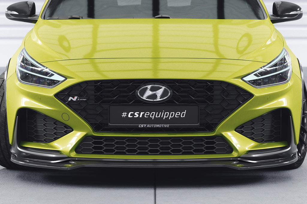 CSR Frontspoiler | Cup-Spoilerlippe mit ABE für Hyundai I30 (PD) N / N-Line CSL714-S Strukturiert schwarz matt (keine Lackierung erforderlich)