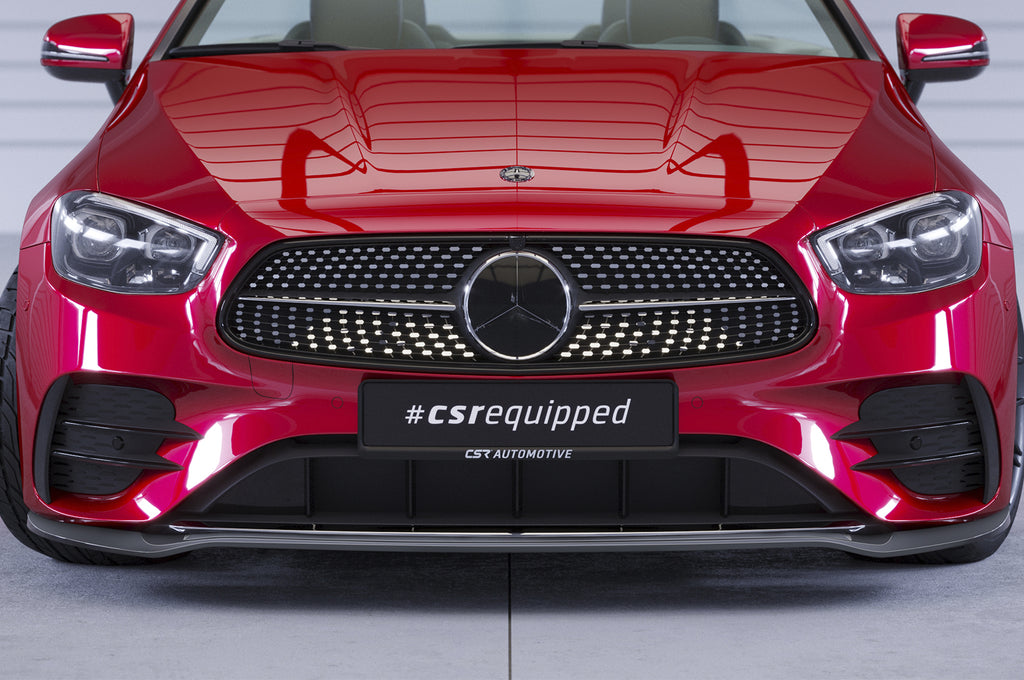 CSR Frontspoiler | Cup-Spoilerlippe mit ABE für Mercedes-Benz E-Klasse (A238/C238) AMG-Line CSL715-S Strukturiert schwarz matt (keine Lackierung erforderlich)
