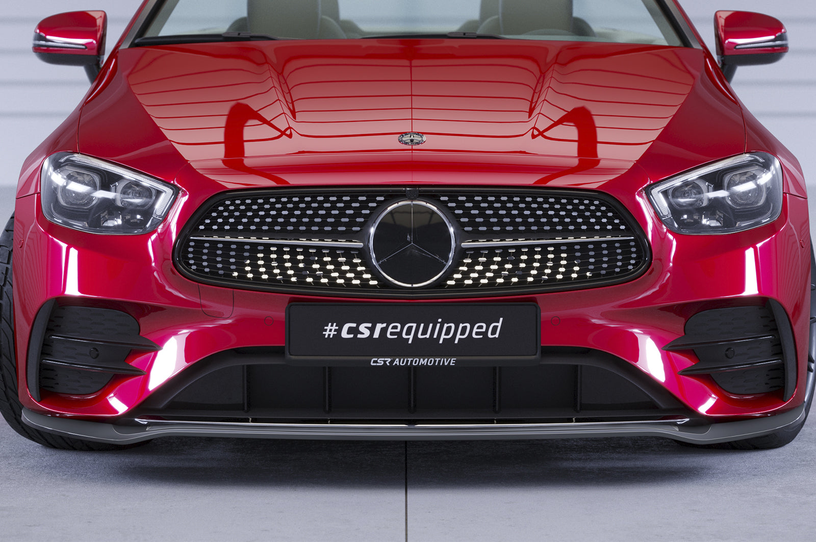 CSR Frontspoiler | Cup-Spoilerlippe mit ABE für Mercedes-Benz E-Klasse (A238/C238) AMG-Line CSL715-L Unlackiert roh (Lackierung erforderlich)