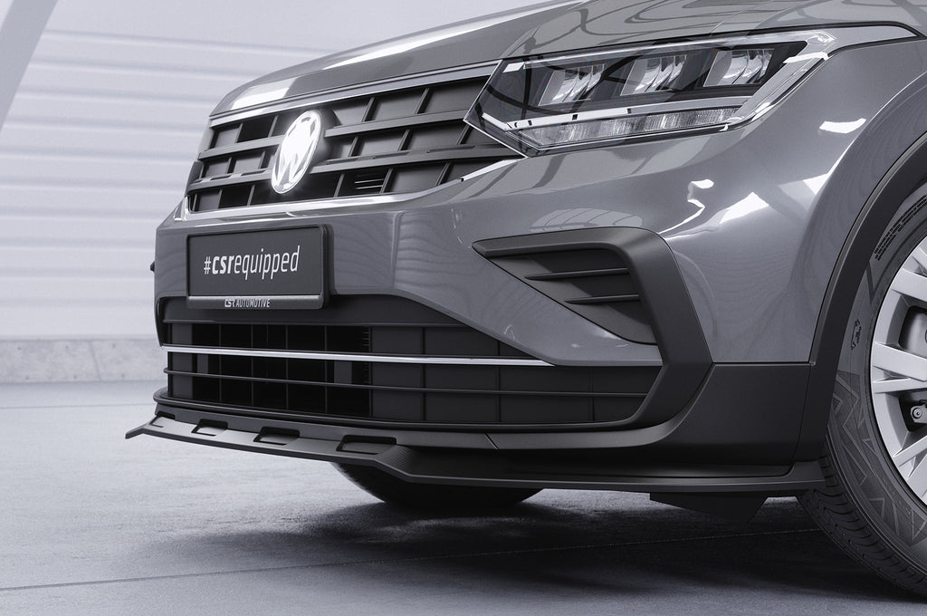 CSR Frontspoiler | Cup-Spoilerlippe mit ABE für VW Tiguan 2 (Typ AD) CSL717-L Unlackiert roh (Lackierung erforderlich)