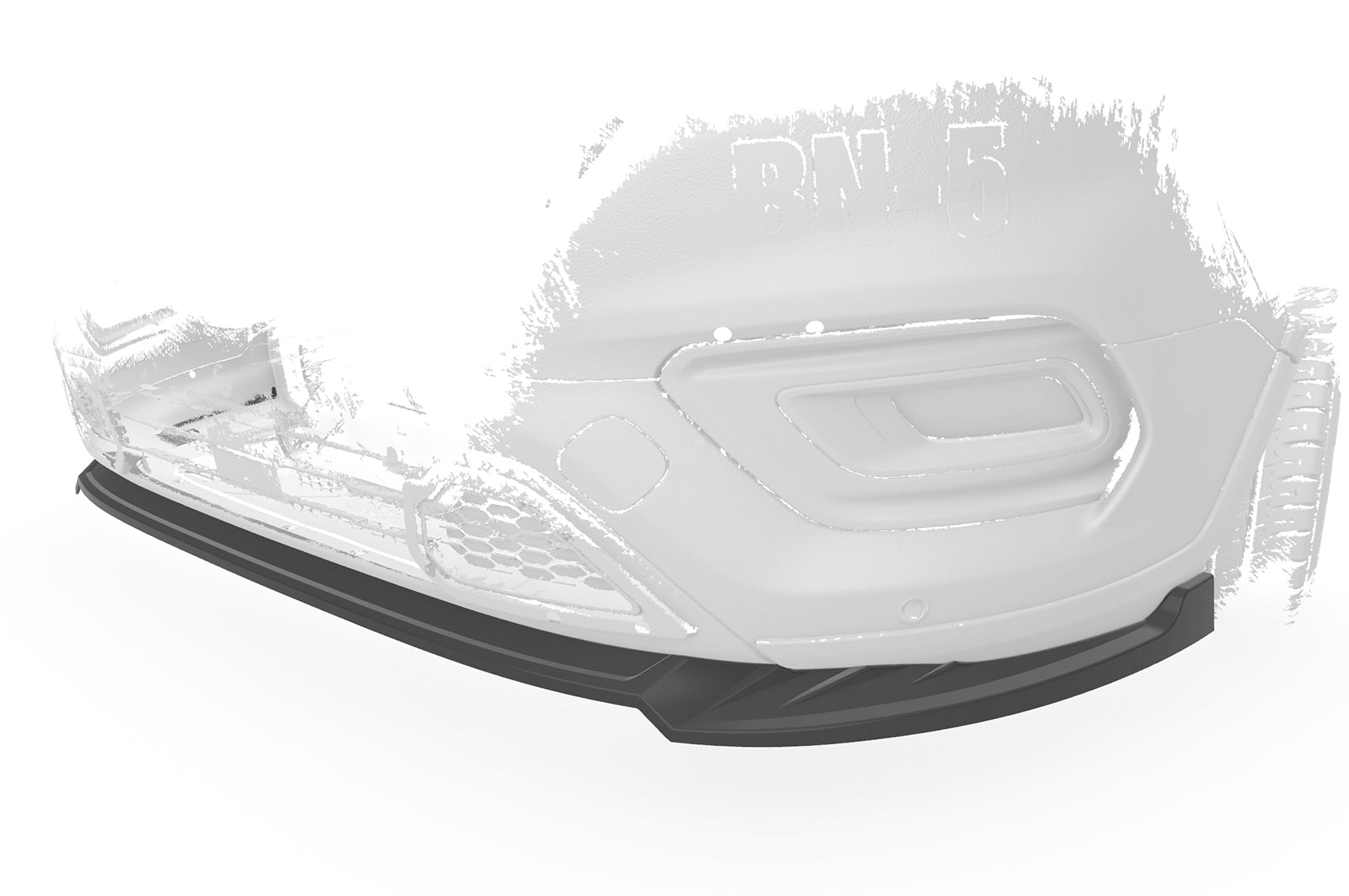 CSR Frontspoiler | Cup-Spoilerlippe mit ABE für Ford Tourneo Custom CSL718-G Glossy schwarz Hochglanz (keine Lackierung erforderlich)