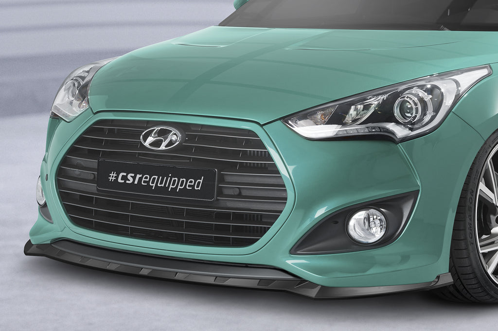 CSR Frontspoiler | Cup-Spoilerlippe mit ABE für Hyundai Veloster MK1 Turbo CSL719-L Unlackiert roh (Lackierung erforderlich)
