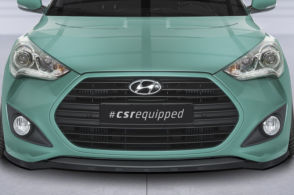 CSR Frontspoiler | Cup-Spoilerlippe mit ABE für Hyundai Veloster MK1 Turbo CSL719-L Unlackiert roh (Lackierung erforderlich)