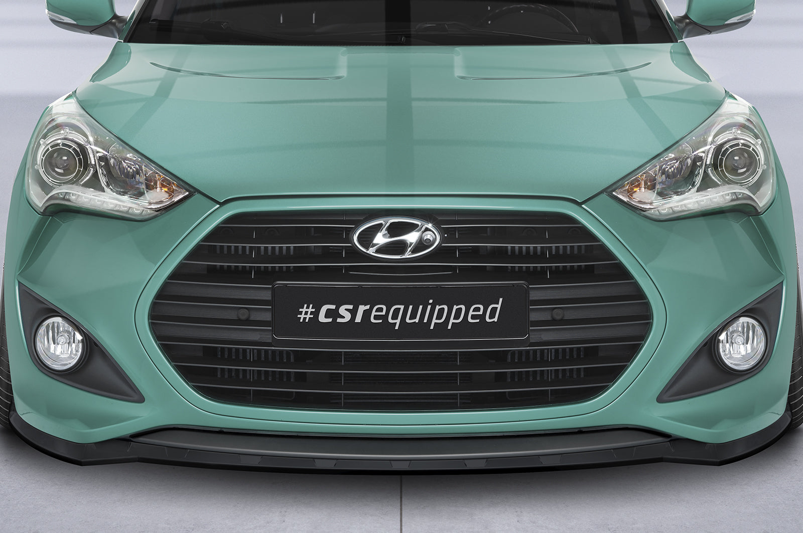 CSR Frontspoiler | Cup-Spoilerlippe mit ABE für Hyundai Veloster MK1 Turbo CSL719-L Unlackiert roh (Lackierung erforderlich)