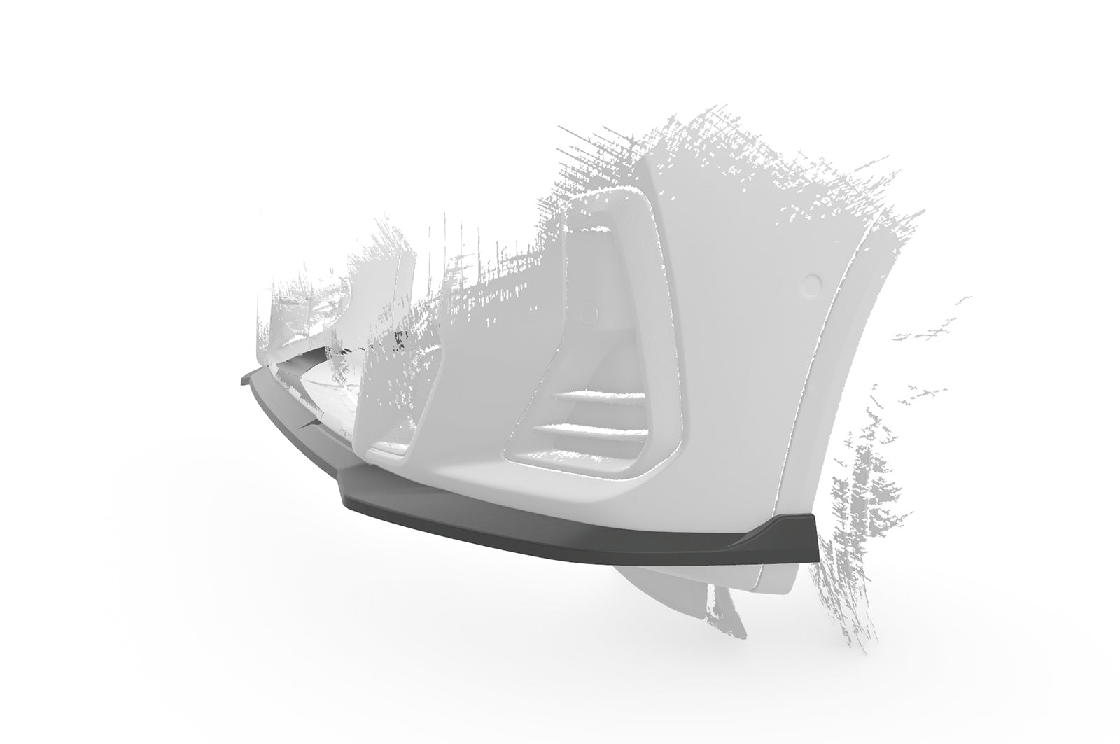 CSR Frontspoiler | Cup-Spoilerlippe mit ABE für BMW X3 G01 / X4 G02 M-Paket CSL722-G Glossy schwarz Hochglanz (keine Lackierung erforderlich)