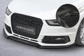 CSR Frontspoiler | Cup-Spoilerlippe mit ABE für Audi A4 B8 (Typ 8K) CSL723-G Glossy schwarz Hochglanz (keine Lackierung erforderlich)