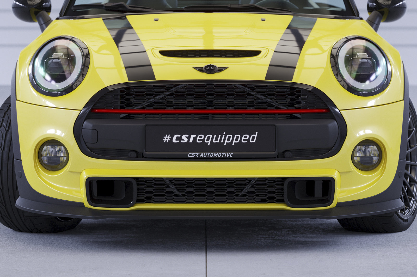 CSR Frontspoiler | Cup-Spoilerlippe mit ABE für Mini F55/F56/F57 Cooper S CSL724-L Unlackiert roh (Lackierung erforderlich)