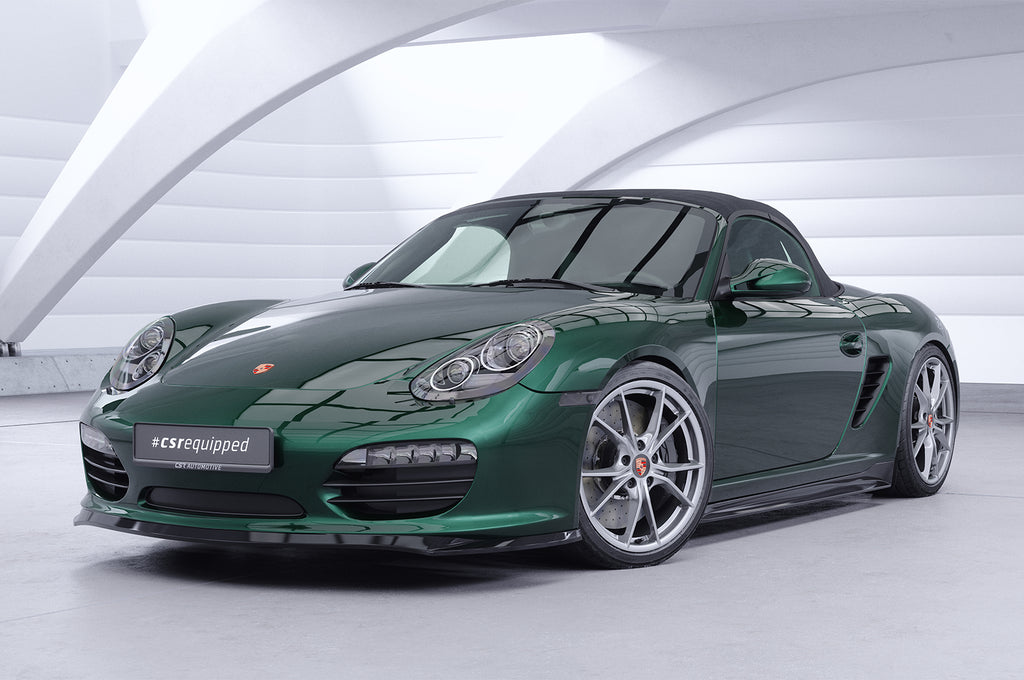 CSR Frontspoiler | Cup-Spoilerlippe mit ABE für Porsche 987 Boxster CSL725-L Unlackiert roh (Lackierung erforderlich)