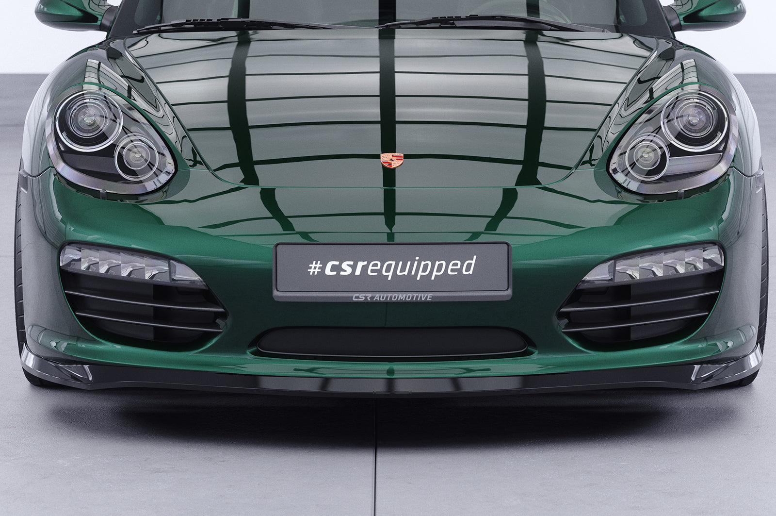CSR Frontspoiler | Cup-Spoilerlippe mit ABE für Porsche 987 Boxster CSL725-L Unlackiert roh (Lackierung erforderlich)