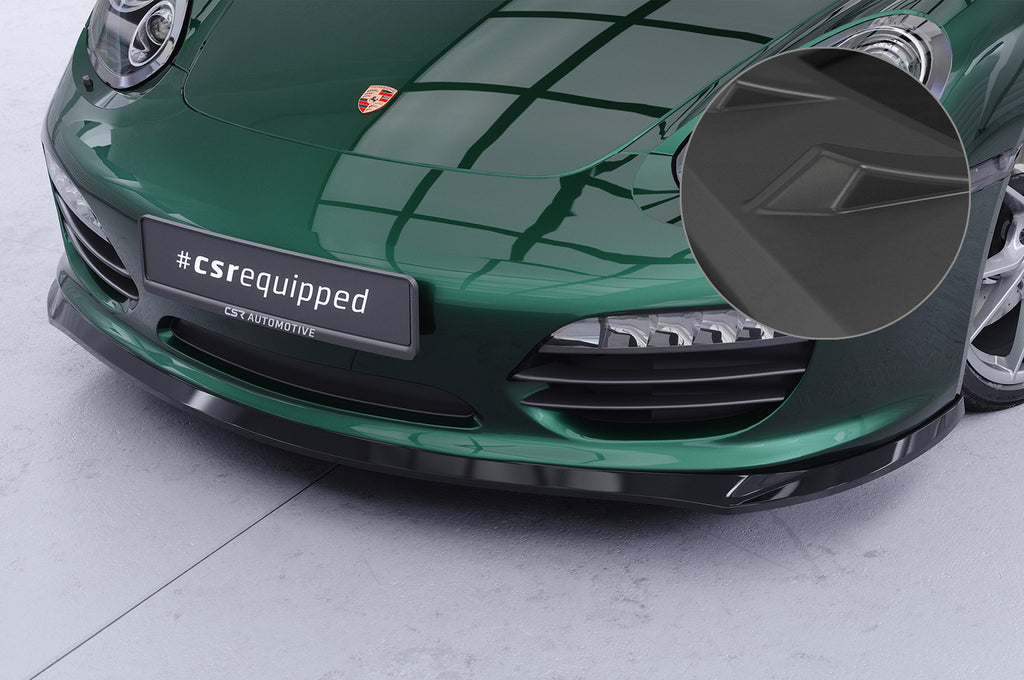 CSR Frontspoiler | Cup-Spoilerlippe mit ABE für Porsche 987 Boxster CSL725-L Unlackiert roh (Lackierung erforderlich)