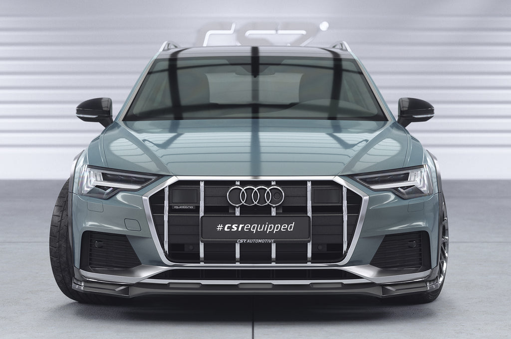 CSR Frontspoiler | Cup-Spoilerlippe mit ABE für Audi A6 C8 (Typ 4K/F2) Allroad CSL726-L Unlackiert roh (Lackierung erforderlich)