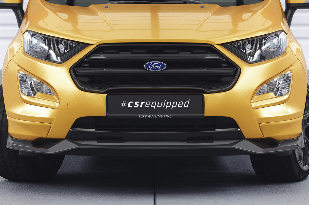 CSR Frontspoiler | Cup-Spoilerlippe mit ABE für Ford EcoSport MK2 CSL731-S Strukturiert schwarz matt (keine Lackierung erforderlich)