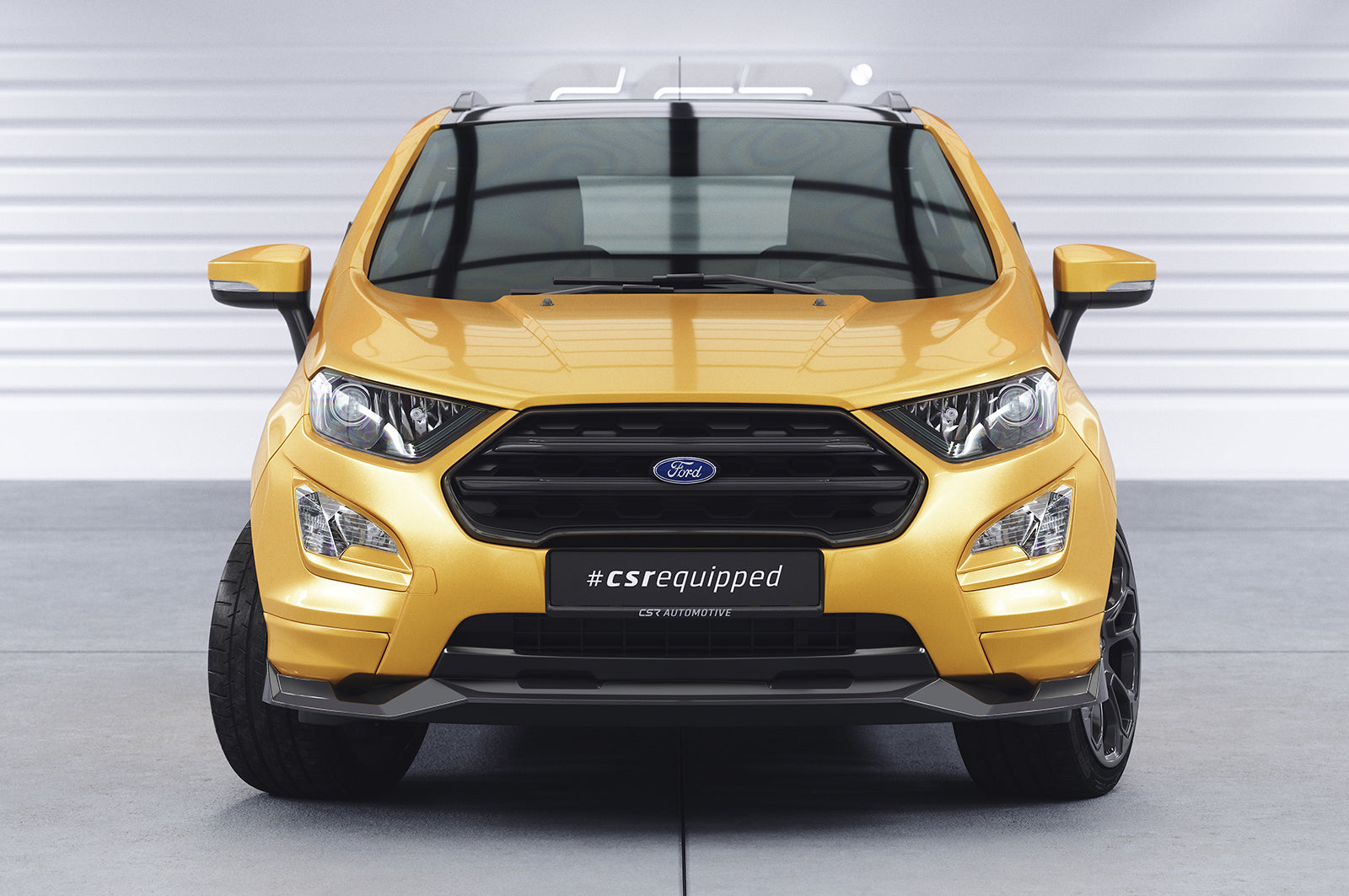 CSR Frontspoiler | Cup-Spoilerlippe mit ABE für Ford EcoSport MK2 CSL731-L Unlackiert roh (Lackierung erforderlich)