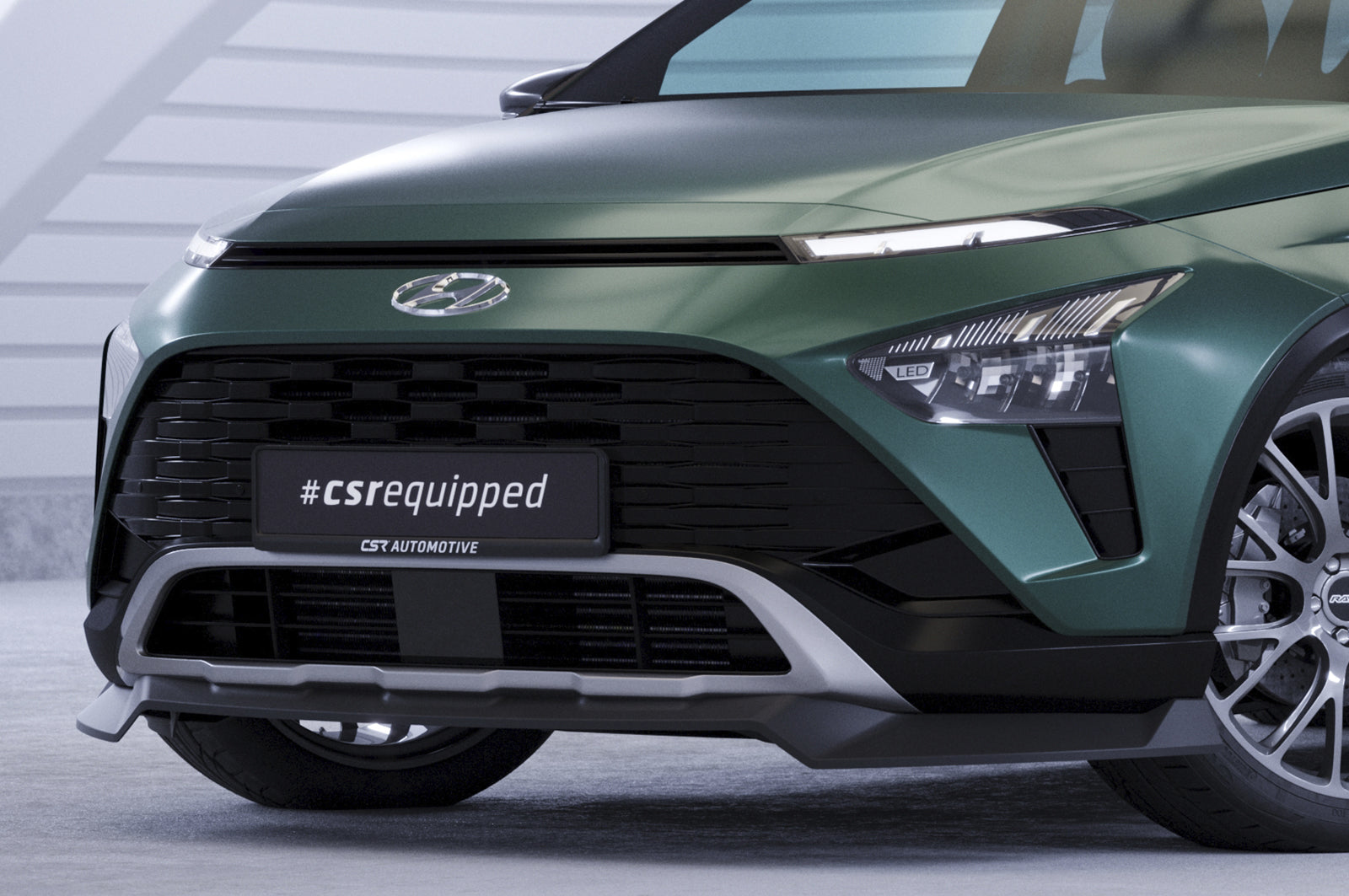 CSR Frontspoiler | Cup-Spoilerlippe mit ABE für Hyundai Bayon CSL733-L Unlackiert roh (Lackierung erforderlich)