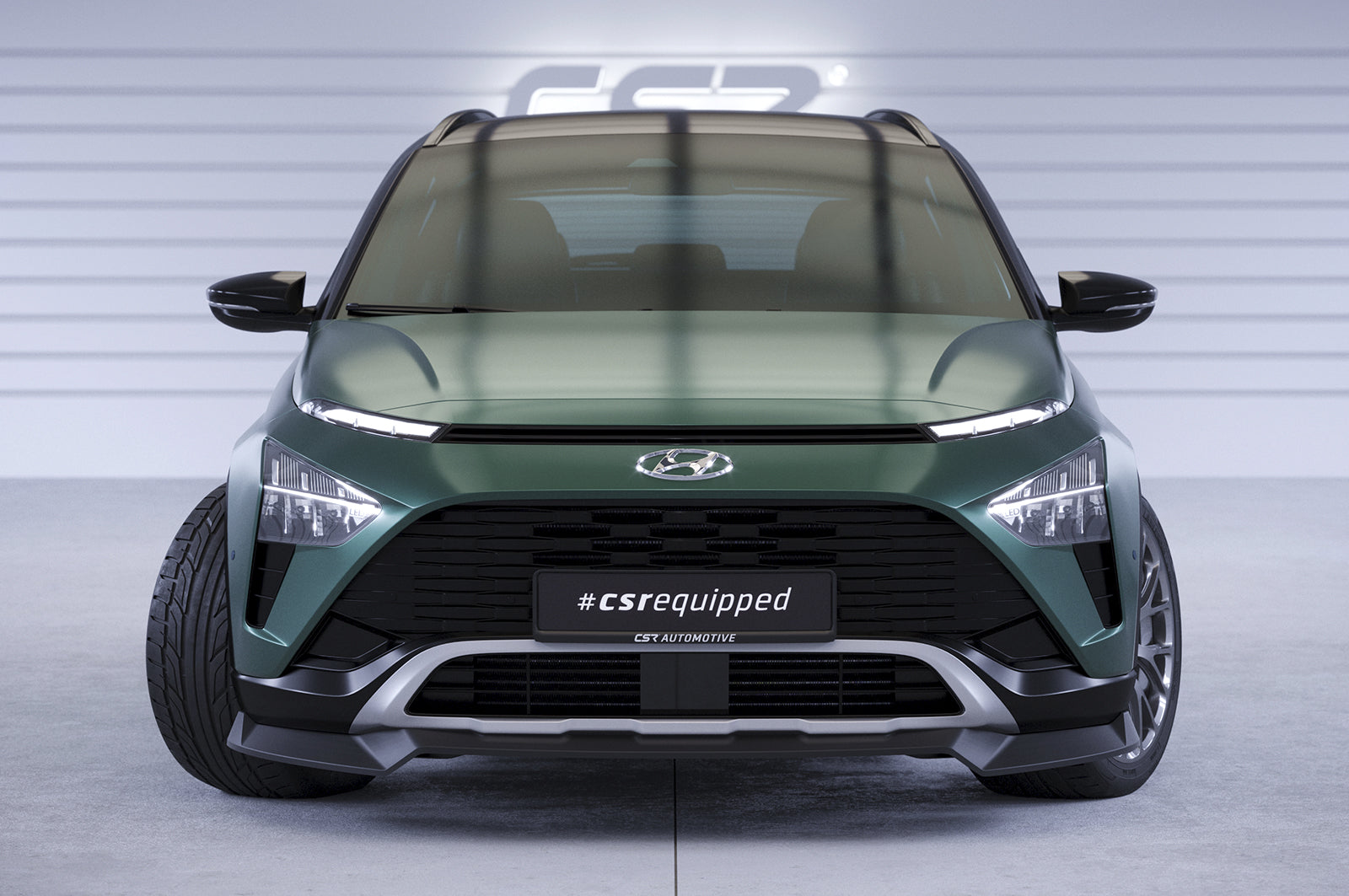 CSR Frontspoiler | Cup-Spoilerlippe mit ABE für Hyundai Bayon CSL733-S Strukturiert schwarz matt (keine Lackierung erforderlich)